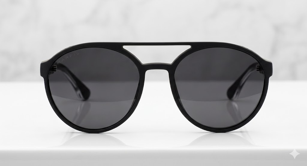 Gafas Marfil negro marco azul y negro