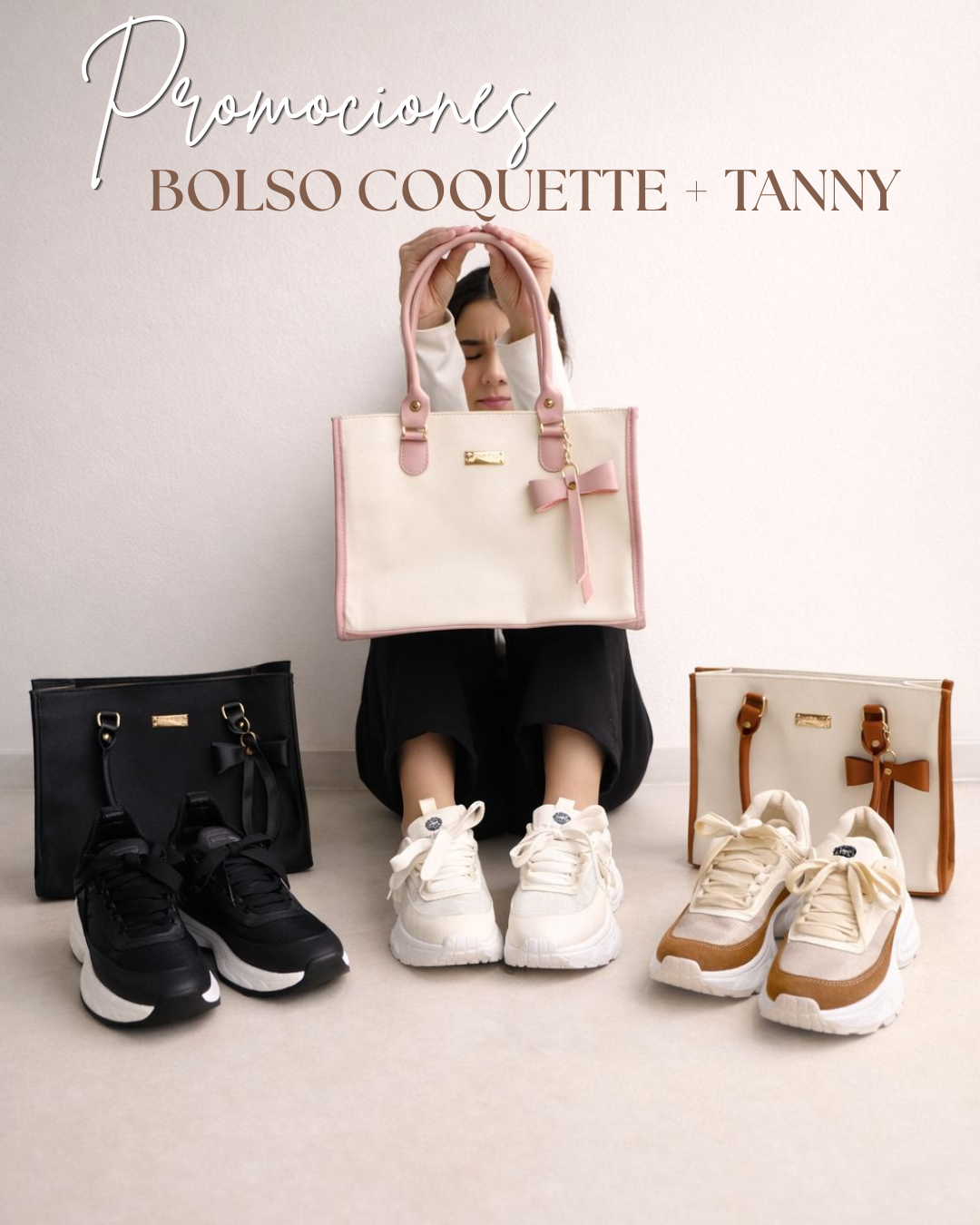 COMBO DIA DE MADRES TENIS+BOLSO COQUETTE