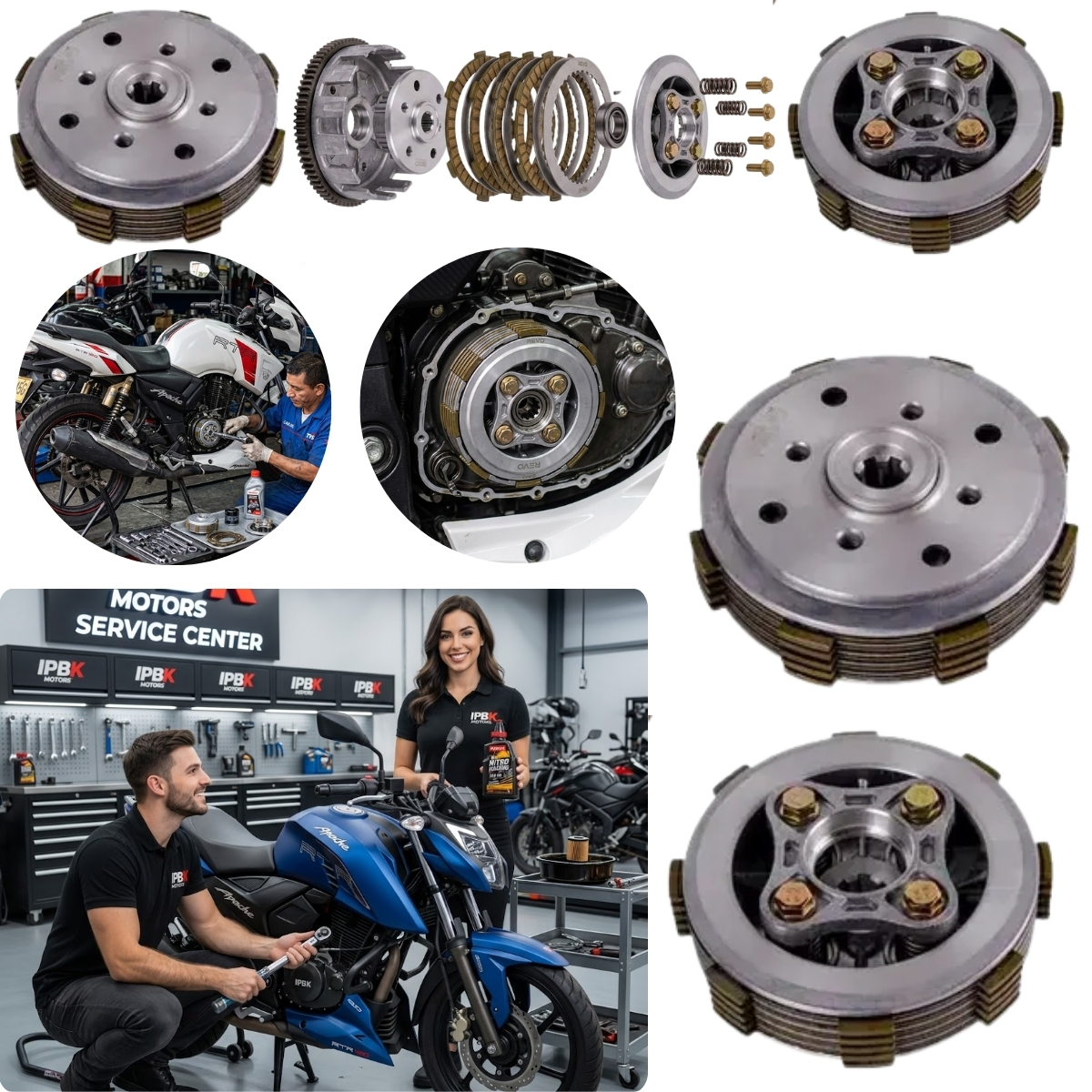 Clutch revo semicompleto apache rtr 160