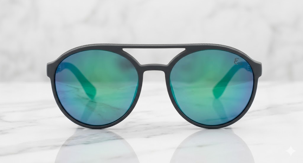Gafas Marfil Viso azul y naranja