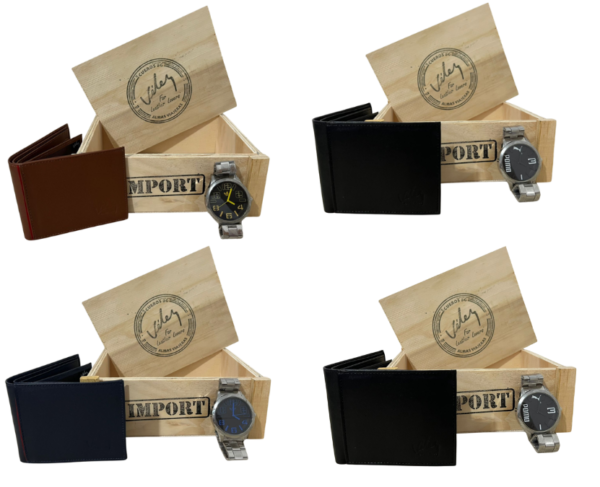 VELEZ BILLETERA Y RELOJ + CAJA