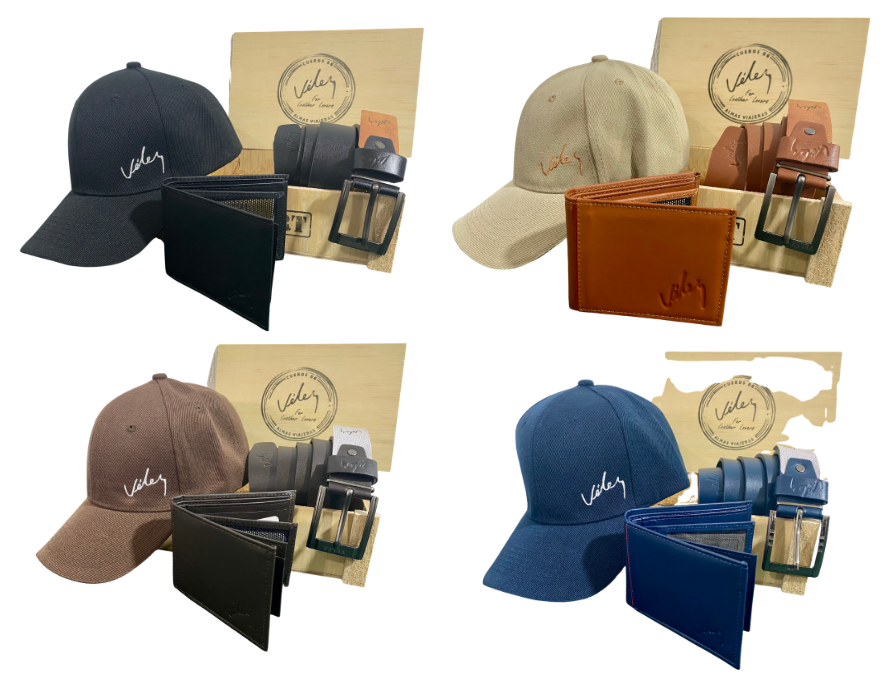 VELEZ X3 CORREA, BILLETERA Y GORRA