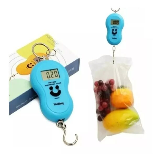 Balanza Bascula Pesa Digital Maleta Gancho.
