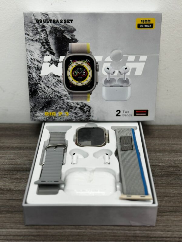 Combo Q9 Ultra 3 set reloj + audifonos