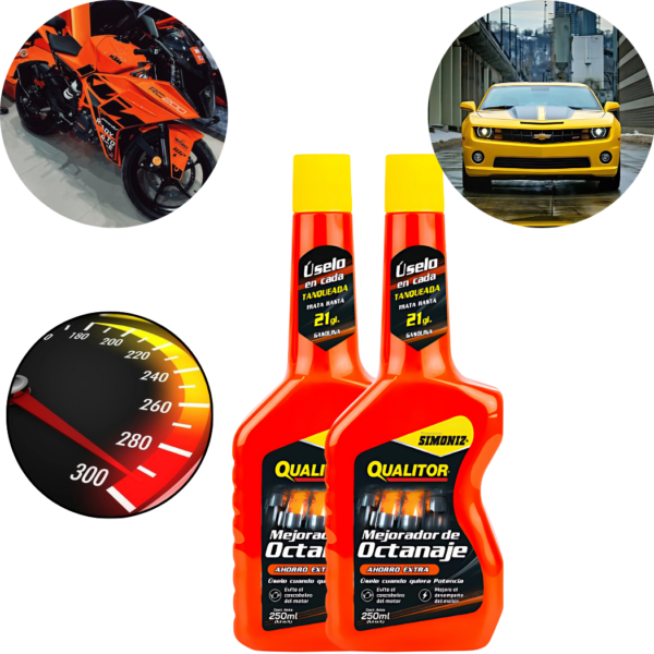 Aditivo simoniz mejorador octanaje motor