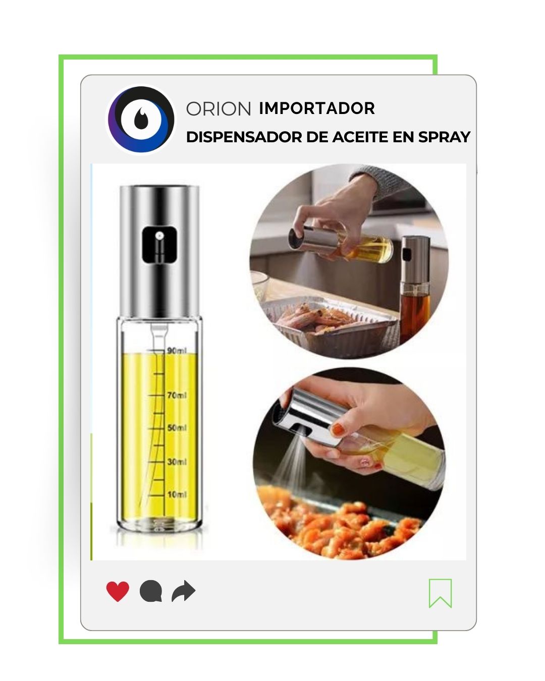 DISPENSADOR DE ACEITE EN SPRAY