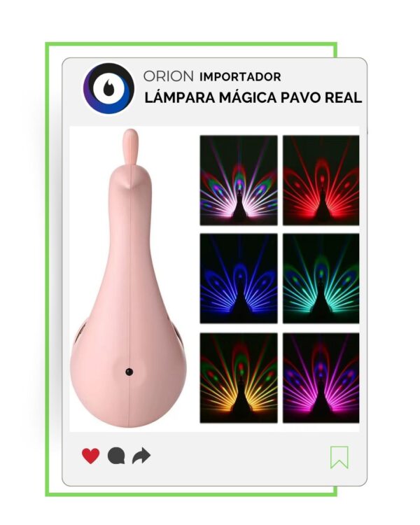 LAMPARA MAGICA PAVO REAL