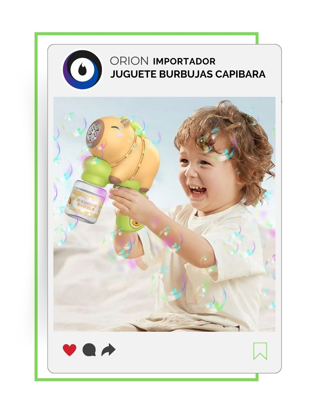 PISTOLA DE BURBUJAS CAPIBARA