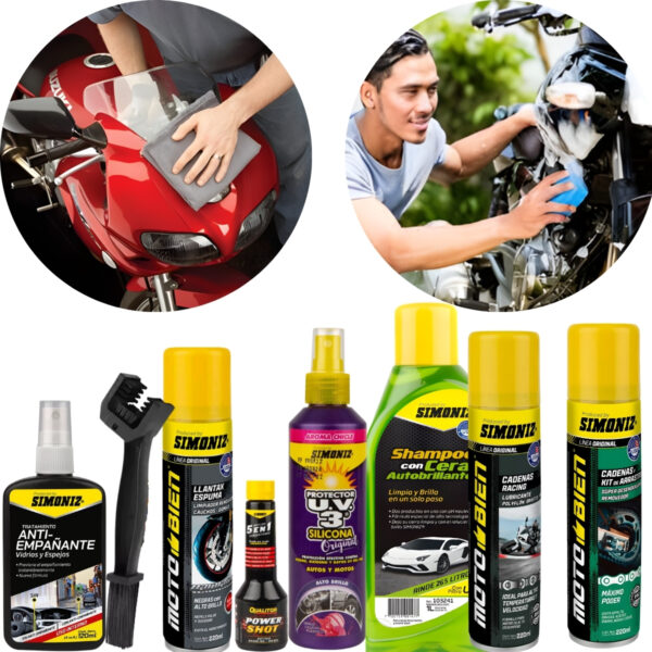 Kit simoniz renovador moto 8 UND