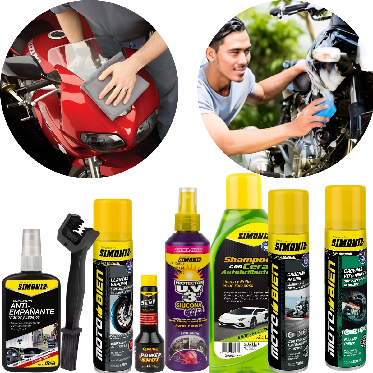 Kit simoniz renovador moto 8 UND