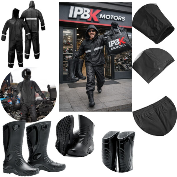 Kit conjunto impermeable + botas dakar