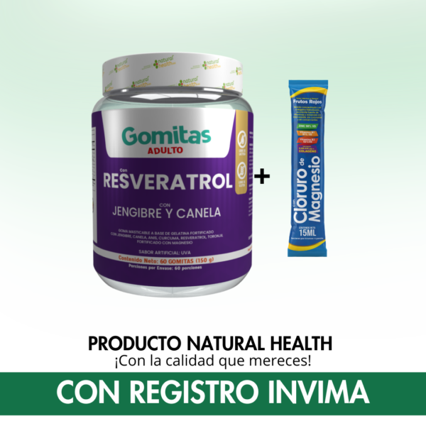 Resveratrol en gomitas con INVIMA